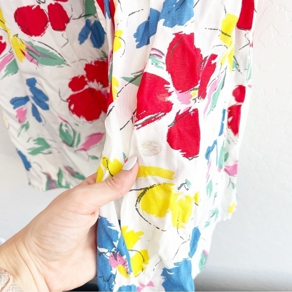 RIXO For Target Women's Floral Cascade Midi Dress Colorful Mock Neck 0 - Picture 5 of 9